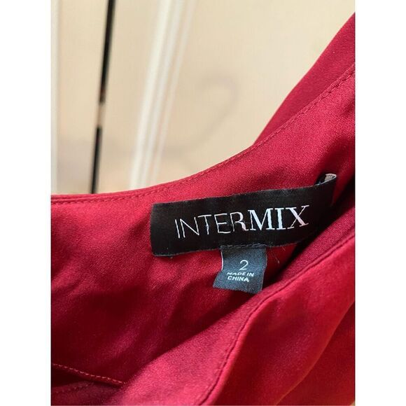 INTERMIX Ramona Silk One-Shoulder Top - Picture 7 of 12